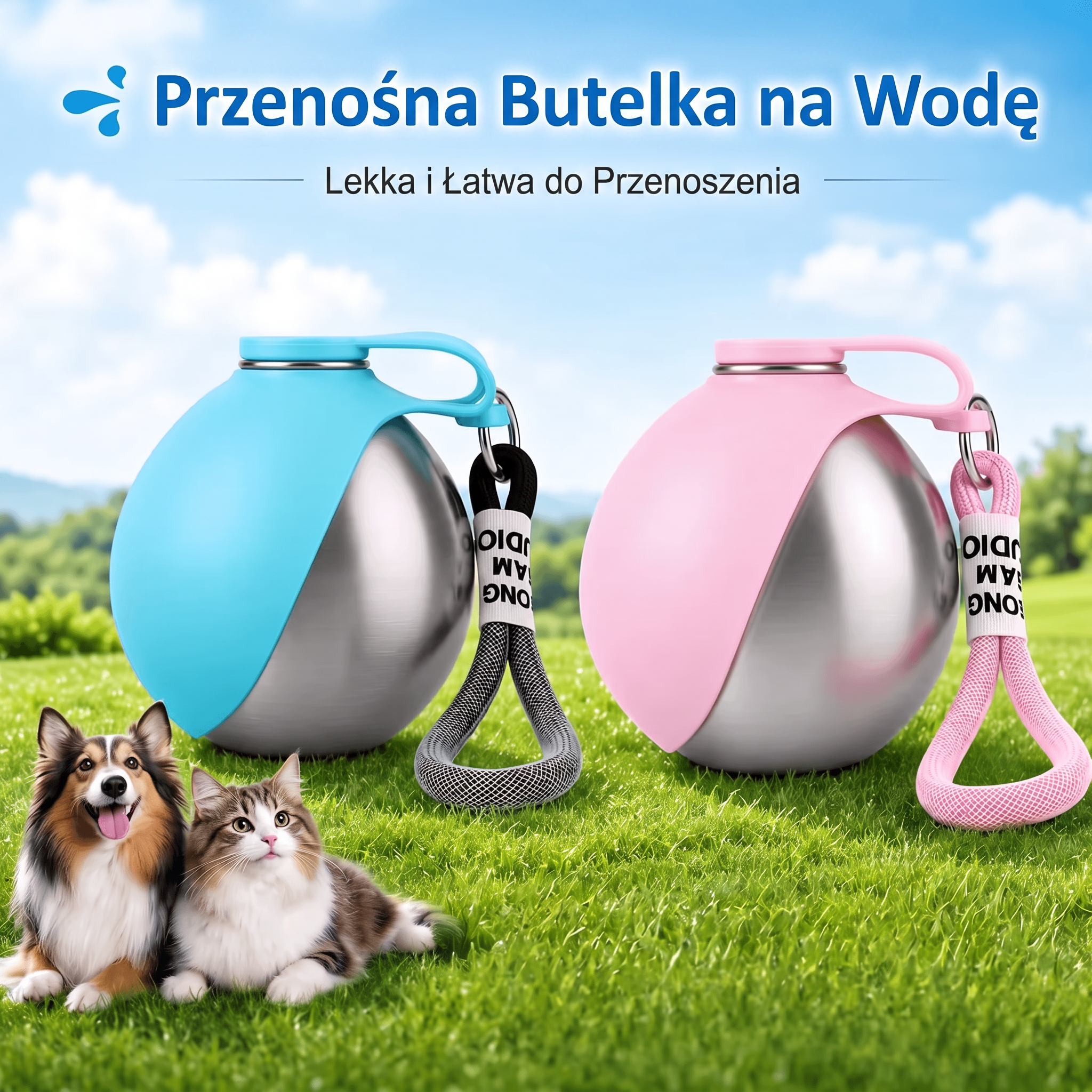 PawDrop-Składane Poidło dla Psa 2w1